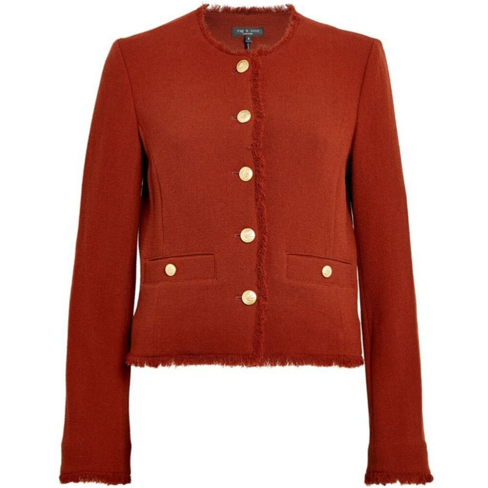 NWT Rag & Bone | Carmen Wool Jacket in Mahogany - Picture 10 of 16